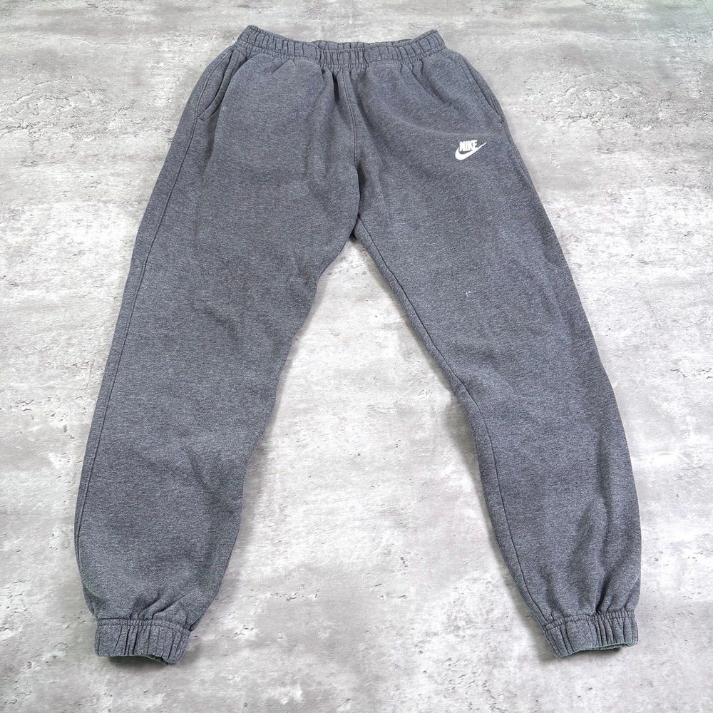 Nike Fleece Cuffed Sweatpants Gray Small